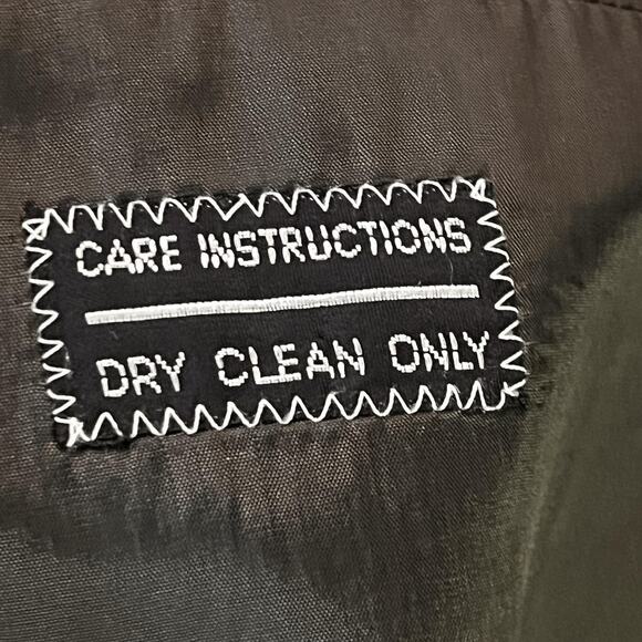 Giorgio Armani Le Collezioni Wool Windowpane Blazer Brown 40R Italy Vintage - Picture 15 of 16